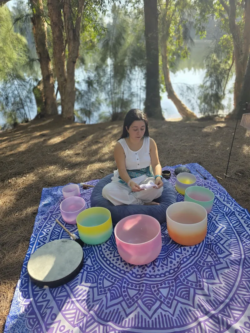 Sound healing meditation session