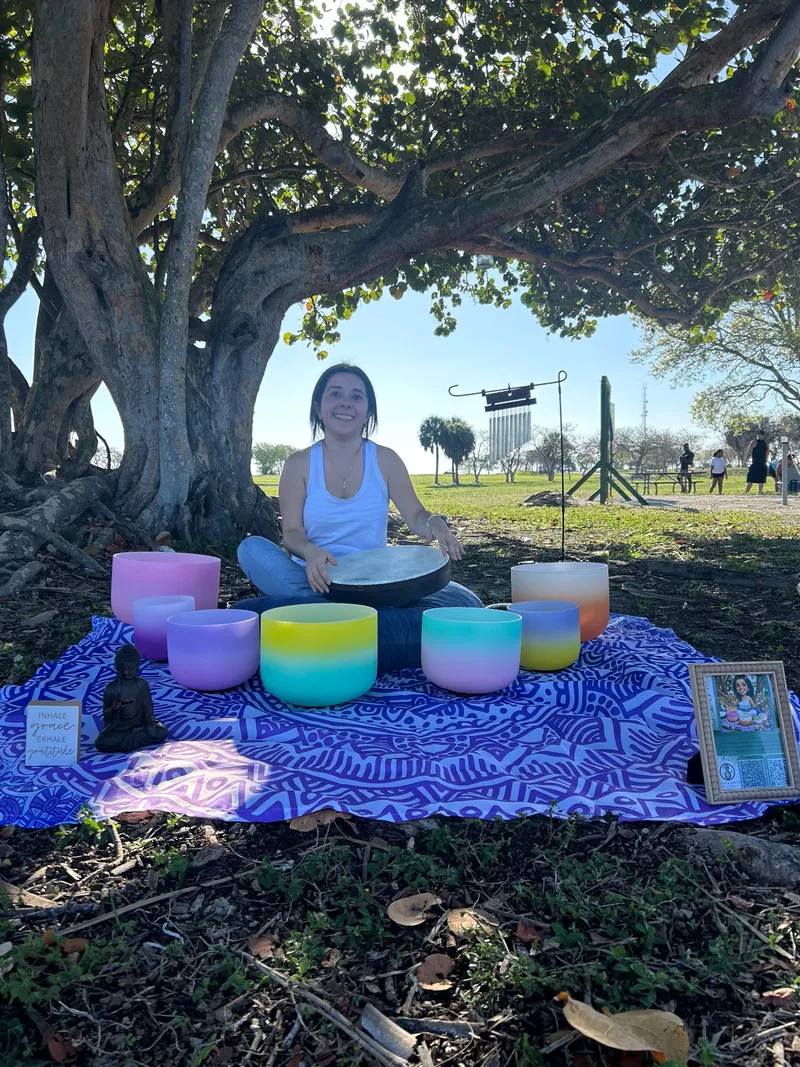 Group sound healing session